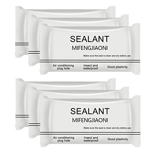 Clay Mastic Sealer - Wasserdichtes Kit für Mauerlöcher, Repair Kit Ton | Schnelle Reparaturschlamm für Rohrmontage, Wandloch, Klimalöcher, 6 Packungen Clay Mastic Sealer - Wasserdichtes Kit für Mauerlöcher, Repair Kit Ton | Schnelle Reparaturschlamm für Rohrmontage, Wandloch, Klimalöcher, 6 Packungen von Generic
