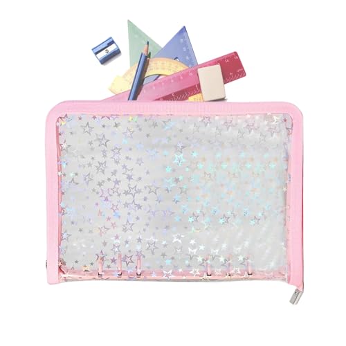 Clear Binder nachfüllbar - Wiederverwendbares Aufkleber -Speicherbuch, Zipper Notebook -Quittungen Tickets | Small Accessoire Organizer für Schüler Lehrer Projektmanager Büroschule Schreibweicher Clear Binder nachfüllbar - Wiederverwendbares Aufkleber -Speicherbuch, Zipper Notebook -Quittungen Tickets | Small Accessoire Organizer für Schüler Lehrer Projektmanager Büroschule Schreibweicher von Generic