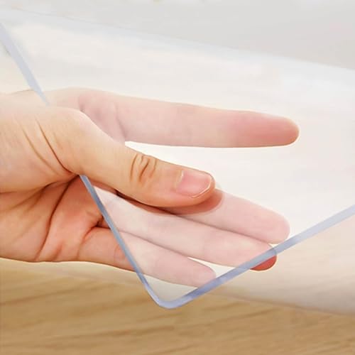 Clear PVC Table Protector 1.5mm | Wipeable Non-Slip Transparent Mat | Custom Cut Scratch-Resistant Cover for Dining & Desks | Rectangular Surface 50x130cm Clear PVC Table Protector 1.5mm | Wipeable Non-Slip Transparent Mat | Custom Cut Scratch-Resistant Cover for Dining & Desks | Rectangular Surface 50x130cm von Generic