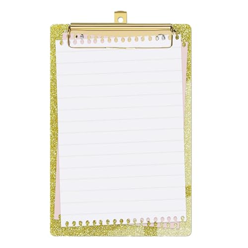 Clipboard - Glitzerbüro Schreibbrett, Glitzernde Papierklemme | Langlebiger Leichter Schreibwarenwerkzeug, Dekorativer Cliphalter Für Schulklassenzimmer -Arbeitskräfte -Organisators Verwendung Clipboard - Glitzerbüro Schreibbrett, Glitzernde Papierklemme | Langlebiger Leichter Schreibwarenwerkzeug, Dekorativer Cliphalter Für Schulklassenzimmer -Arbeitskräfte -Organisators Verwendung von Generic