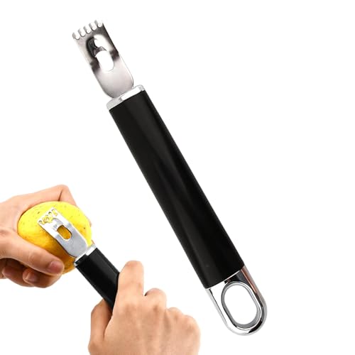 Cocktail Channel Can Cutter Orangenschäler Cocktailschäler aus rostfreiem Edelstahl mit ergonomischem Griff | Zester Multifunktionswerkzeug für Zitronenschale zum Nähen Cocktail Channel Can Cutter Orangenschäler Cocktailschäler aus rostfreiem Edelstahl mit ergonomischem Griff | Zester Multifunktionswerkzeug für Zitronenschale zum Nähen von Generic