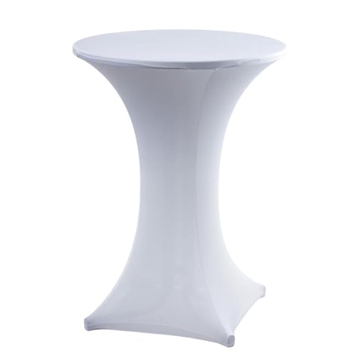 Cocktailtischhussen - Gummiband für Cocktailtische, quadratische Bartischhussen | weiße Cocktailtischdecke, dekorative Abdeckung für Cocktailtisch, Cocktailtischschutz, to Cocktailtischhussen - Gummiband für Cocktailtische, quadratische Bartischhussen | weiße Cocktailtischdecke, dekorative Abdeckung für Cocktailtisch, Cocktailtischschutz, to von Generic