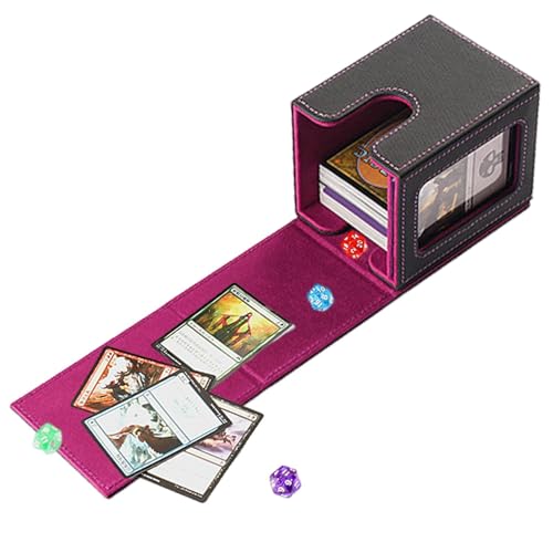 Commander Kartendeck-Hülle, Commander Karten-Aufbewahrungsbox – Commander Kartenetui mit Magnetverschluss, multifunktionaler Spielkartenschutz für Karten Commander Kartendeck-Hülle, Commander Karten-Aufbewahrungsbox – Commander Kartenetui mit Magnetverschluss, multifunktionaler Spielkartenschutz für Karten von Generic