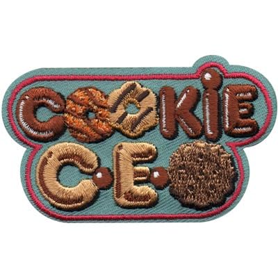 Cookie CEO Aufnäher zum Aufbügeln, bestickte Applikation für Jungen, Mädchen, Junges, zum Backen von Keksen, 5,1 cm Cookie CEO Aufnäher zum Aufbügeln, bestickte Applikation für Jungen, Mädchen, Junges, zum Backen von Keksen, 5,1 cm von Generic