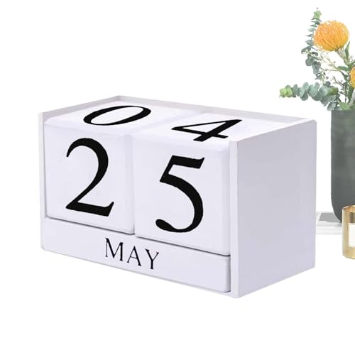 Countdown-Blöcke | Countdown-Kalender für Hochzeit, Schreibtischkalender aus Holz für Fensterschwellen, Couchtische, Regale von Generic