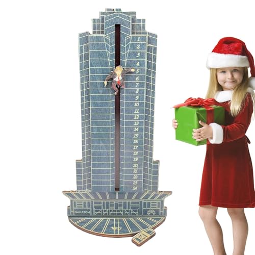 Countdown-Kalender Weihnachten - Adventskalender Weihnachten aus Holz, Hans Gruber Falling Off Plaza Calendar | Hans Gruber Falling Off Plaza Die Hard Adventskalender Countdown von Generic
