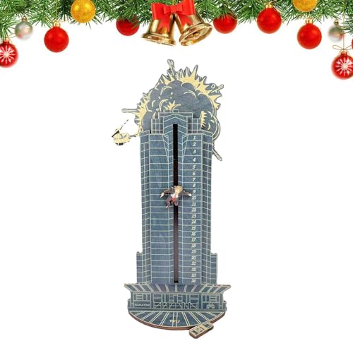 Countdown-Kalender Weihnachten - Adventskalender Weihnachten aus Holz, Hans Gruber Falling Off Plaza Calendar | Hans Gruber Falling Off Plaza Die Hard Adventskalender Countdown von Generic