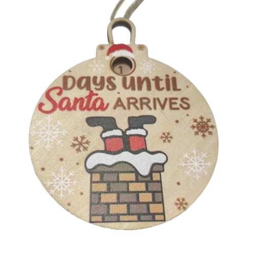 Countdown-Weihnachtsdekoration Countdown Countdown-Kalender aus Holz Countdown-Kalender für Weihnachtsbaum Wanddeko Countdown-Weihnachtsdekoration Countdown Countdown-Kalender aus Holz Countdown-Kalender für Weihnachtsbaum Wanddeko von Generic