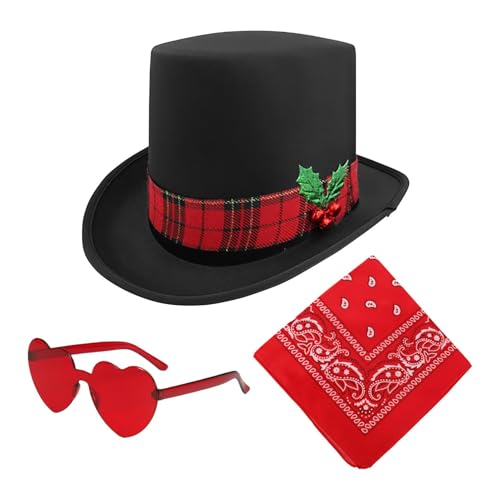 Cowgirl-Hut, Weihnachtshut, Partyhüte mit Westernhut für Cosplay, 3 x Herzbrille, Weihnachtsfeierhut, Cowgirl-Hut, Cowgirl-Hut Cowgirl-Hut, Weihnachtshut, Partyhüte mit Westernhut für Cosplay, 3 x Herzbrille, Weihnachtsfeierhut, Cowgirl-Hut, Cowgirl-Hut von Generic