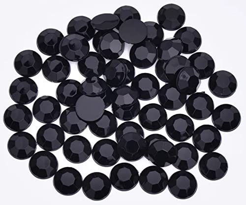 Crystal Riders Strasssteine mit flacher Rückseite, 12 mm, schwarz, rund, ohne Löcher, zum Aufkleben, Kristalle, Scrapbooking, Basteln, Hochzeiten, Acryl, Kunststoff, Diamanten, Kleidung, lose Bling Crystal Riders Strasssteine mit flacher Rückseite, 12 mm, schwarz, rund, ohne Löcher, zum Aufkleben, Kristalle, Scrapbooking, Basteln, Hochzeiten, Acryl, Kunststoff, Diamanten, Kleidung, lose Bling von Generic