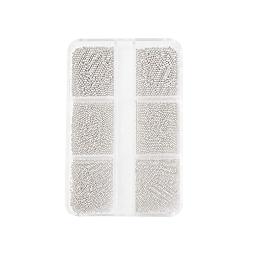 Cuawana Edelstahl Mini Kugeln Nägel Stud Art Dekorationen Feen-Ball Diamanten Dekor Nagel Kaviar Perlen Nagel Zubehör Cuawana Edelstahl Mini Kugeln Nägel Stud Art Dekorationen Feen-Ball Diamanten Dekor Nagel Kaviar Perlen Nagel Zubehör von Generic