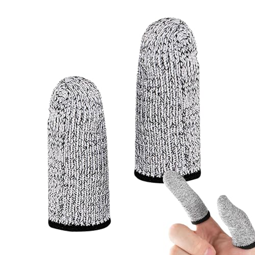 Cut Resistant Finger Cots - 2pcs Fingertip Guards Protection, Labor Protection Finger Cots | Grade 5 Cut Resistant Finger Covers, Anti-Cut Finger Sleeves for Kitchen Work Sculpture Stained Glass Cut Resistant Finger Cots - 2pcs Fingertip Guards Protection, Labor Protection Finger Cots | Grade 5 Cut Resistant Finger Covers, Anti-Cut Finger Sleeves for Kitchen Work Sculpture Stained Glass von Generic