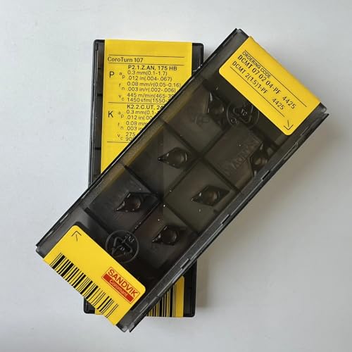 DCMT070204-PF 4425/CNC-Drehmaschine Hartmetall-Klingenwerkzeug, 10 Stück von Generic