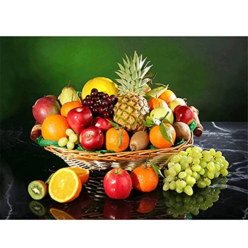 DIY 5D Diamond Painting Malen nach Zahlen Voll Kits Obst Full Drill Diamant Gemälde Kristall Strass Stickerei Kreuzstich Diamant Malerei Mosaik Kunsthandwerk Home Wand Dekor Geschenk 50x70cm V1068 von Generic