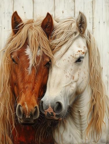 DIY Diamond Painting Erwachsene Horse, Diamond Painting Set Tier, 5D Runder Vollbohrer Diamant Malerei Kits, Diamant Malerei Basteln für Erwachsene, Wanddeko und Zimmer Deko Geschenk, 40x50cm 0-5380 DIY Diamond Painting Erwachsene Horse, Diamond Painting Set Tier, 5D Runder Vollbohrer Diamant Malerei Kits, Diamant Malerei Basteln für Erwachsene, Wanddeko und Zimmer Deko Geschenk, 40x50cm 0-5380 von Generic