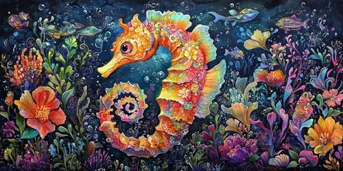 DIY Tiere Diamond Painting Groß Set, Blumen Diamond Painting Erwachsene Diamant Malerei Kinder Basteln Mädchen Diamond-painting Mosaik Bastelset Erwachsene Home Wand Dekoration Geschenk 50x100cm F64 von Generic