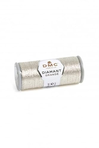 DMC Diamant Grande Metallic-Stickgarn, G168, Silber, 20 m von Generic