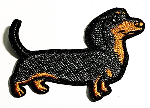 Dackel Weiner Wurst Hund Cartoon Bestickte Aufnäher Aufkleber Nähen Applikation DIY Kleidung T-Shirt Kleid Hut Jeans Rucksäcke für Männer Frauen Jungen Mädchen Dackel Weiner Wurst Hund Cartoon Bestickte Aufnäher Aufkleber Nähen Applikation DIY Kleidung T-Shirt Kleid Hut Jeans Rucksäcke für Männer Frauen Jungen Mädchen von Generic