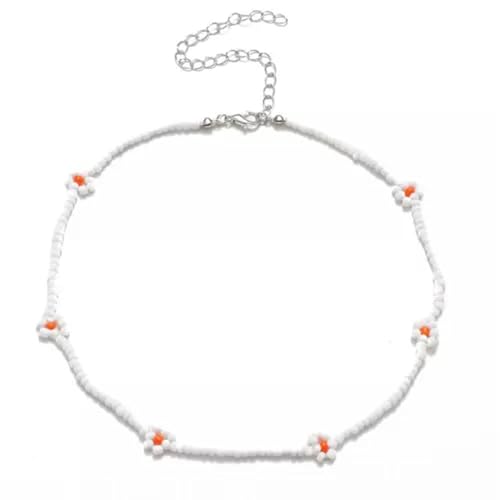 Damen-Halskette mit weißen Perlen, Trendiger Schmuck, Kette, 50,8 cm, Geschenk Damen-Halskette mit weißen Perlen, Trendiger Schmuck, Kette, 50,8 cm, Geschenk von Generic