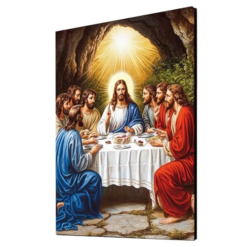 Das letzte Abendmahl Malen Nach Zahlen Erwachsene Landschaft Malen Nach Zahlen 35x50cm DIY Basteln Erwachsene Klarheit Farbe Leinwan Bilder mit Acrylfarben Set 3 Typen Pinsel für Zimmer Deko 2YH-3393 Das letzte Abendmahl Malen Nach Zahlen Erwachsene Landschaft Malen Nach Zahlen 35x50cm DIY Basteln Erwachsene Klarheit Farbe Leinwan Bilder mit Acrylfarben Set 3 Typen Pinsel für Zimmer Deko 2YH-3393 von Generic