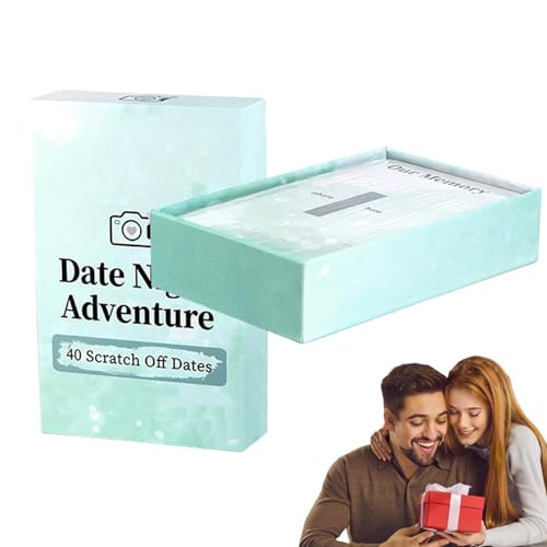 Date-Night-Karten – Rubbel-Date-Ideen-Deck Für Paare | 40 Abenteuerkarten Für Kreative Date-Night-Aktivitäten, Romantische Spiele Für Paare Date-Night-Karten – Rubbel-Date-Ideen-Deck Für Paare | 40 Abenteuerkarten Für Kreative Date-Night-Aktivitäten, Romantische Spiele Für Paare von Generic