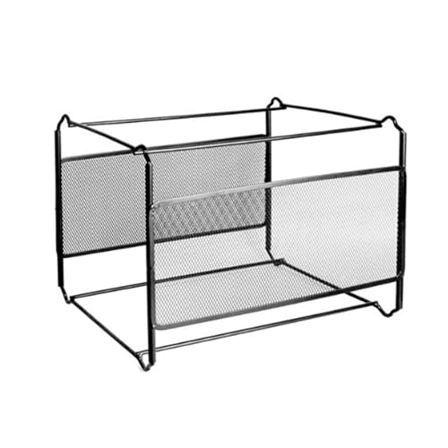 Datei Organizer Box für Schreibtisch - Edelstahlspeicher, tragbarer Einreichungskorb | Dokumenthalter Notebooks Dateien, Ordner Desk Organizer für Buchstabengröße Dateien Offices Lieferungen von Generic