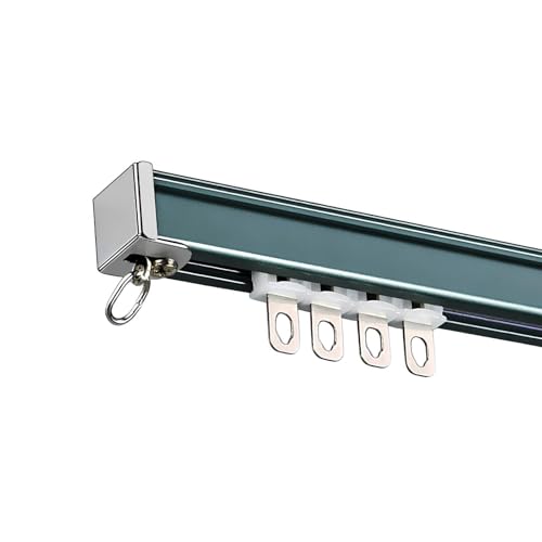 Deckengardinenschiene Deckenschiene, 2/2.5/3.5/4.5/6.0m Schiene Für Decken- Oder Wandmontage, Vorhangschienen-System Für Balkon Büros Hotels Kliniken(Sapphire,5.6FT/170CM) von Generic