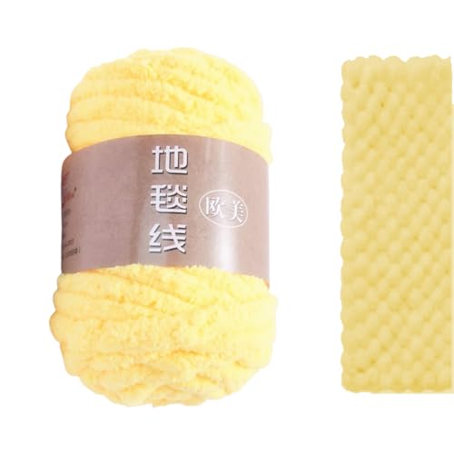 Deckengarn zum Häkeln | Häkeldeckengarn - Wollknäuel zum Basteln, weiches Garn Häkeln, flauschiges Polyestergarn für Hüte, Schuhe, Handschuhe von Generic