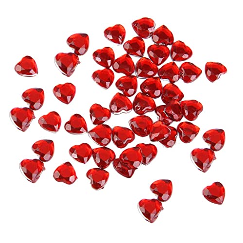 Deko-Kristall-Strasssteine, 8 mm, Rot, 500 Stück von Generic