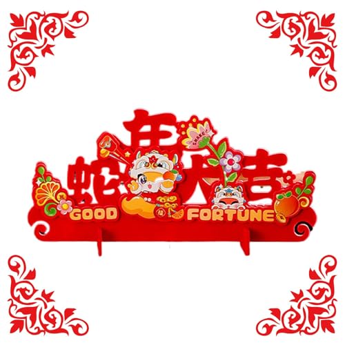 Dekoration des Jahres der Schlange 2025, chinesische Frühlingsfestdekoration, traditionelle chinesische Schlangen-Schreibtisch-Ornamente, Neujahrsdekoration für Zuhause, Wohnzimmer Dekoration des Jahres der Schlange 2025, chinesische Frühlingsfestdekoration, traditionelle chinesische Schlangen-Schreibtisch-Ornamente, Neujahrsdekoration für Zuhause, Wohnzimmer von Generic