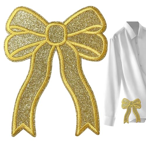 Dekorative Bonbogenfleck-Dekorative Bon-On-Bogenflicke, niedliche gestickte Applikation | Side Bow-Bonbon-On-Aufkleber, entzückender Stickerei-Patch für Kleidung, Rucksäcke, Jacken und Accessoires, ei Dekorative Bonbogenfleck-Dekorative Bon-On-Bogenflicke, niedliche gestickte Applikation | Side Bow-Bonbon-On-Aufkleber, entzückender Stickerei-Patch für Kleidung, Rucksäcke, Jacken und Accessoires, ei von Generic