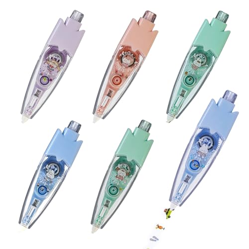Dekorativer Stift, Druckmechanik Stifte Für Mädchen, 6er Set Mit Zeichenstiften, Textmarkern Und Korrekturstiften Für Schule Und Büro Dekorativer Stift, Druckmechanik Stifte Für Mädchen, 6er Set Mit Zeichenstiften, Textmarkern Und Korrekturstiften Für Schule Und Büro von Generic