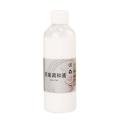 Delina Acrylfarbe, Kunstbedarf für Präzisionsarbeiten, 100 ml Acrylflüssigkeit, dünne Acrylflüssigkeit, professionelle Zusatzstoffe zur Verbesserung der Konsistenz Delina Acrylfarbe, Kunstbedarf für Präzisionsarbeiten, 100 ml Acrylflüssigkeit, dünne Acrylflüssigkeit, professionelle Zusatzstoffe zur Verbesserung der Konsistenz von Generic