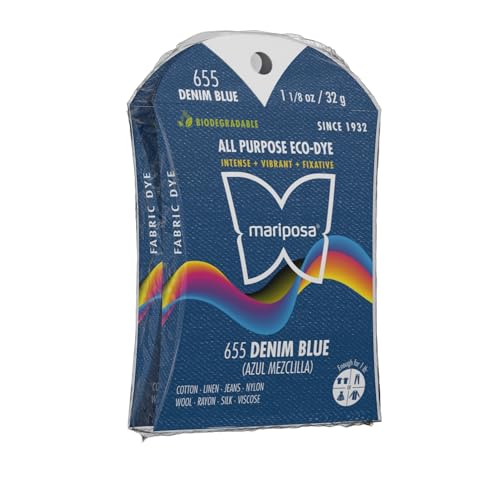 Denim Blues Stofffärbepulver, umweltfreundlich, biologisch abbaubar, Allzweckfarbe für natürliche und synthetische Stoffe, 2 Stück Denim Blues Stofffärbepulver, umweltfreundlich, biologisch abbaubar, Allzweckfarbe für natürliche und synthetische Stoffe, 2 Stück von Generic