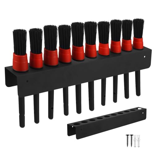 Detailing Brush Holder Wandhalterung – Auto Detail Brush Organizer Rack mit 10 Löchern | Halter für Autoaufbereitungszubehör Detailing Brush Holder Wandhalterung – Auto Detail Brush Organizer Rack mit 10 Löchern | Halter für Autoaufbereitungszubehör von Generic