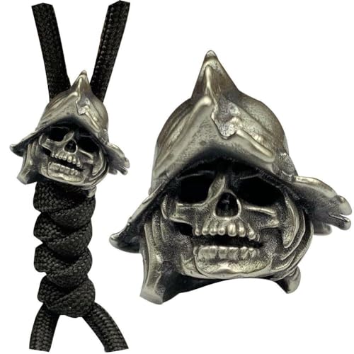 Devil Skull Helm Perle Messing Messer Bead Retro Paracord Bead EDC Accessoires Diy Paracord gewebter Lanyard -Anhänger für Armbänder Key Devil Skull Helm Perle Messing Messer Bead Retro Paracord Bead EDC Accessoires Diy Paracord gewebter Lanyard -Anhänger für Armbänder Key von Generic