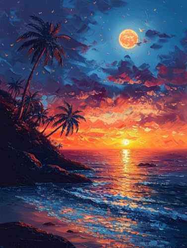 Diamant Painting Landschaft Diamond Painting Erwachsene Meer, 5D DIY Bastelset Erwachsene, Diamanten Kinder Runder Stein, Mosaikherstellung Kreativ Bastelset, Geschenke Deko 70 x 95 cm - YZ250970P Diamant Painting Landschaft Diamond Painting Erwachsene Meer, 5D DIY Bastelset Erwachsene, Diamanten Kinder Runder Stein, Mosaikherstellung Kreativ Bastelset, Geschenke Deko 70 x 95 cm - YZ250970P von Generic