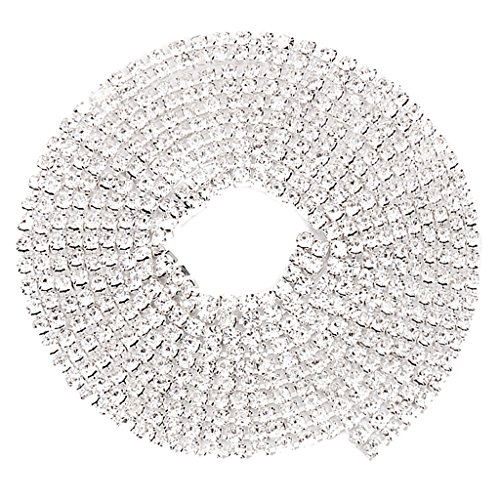 Diamante zweireihige Strass-Kette, DIY, Nähen, Basteln, 91 cm, Silber Diamante zweireihige Strass-Kette, DIY, Nähen, Basteln, 91 cm, Silber von Generic