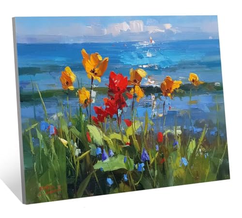 Diamond Painting Abstrakt Diamant Painting Bilder Blume Diamant Kunst Malerei Stickerei Set, DIY Vollbohrer Bastelset Erwachsene Diamanten, Geeignet Als Geschenk, Zur und Als Wanddeko 70x50 cm H-5456 von Generic