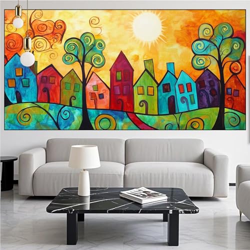 Diamond Painting Abstrakt Diamond Painting Erwachsene Groß xxl 80x160cm Diamant Malerei Stadt Malen Nach Zahlen DIY Strass Kunst Mosaikherstellung Crystal Stickerei Malerei Kits für Home Dekor KM-117 Diamond Painting Abstrakt Diamond Painting Erwachsene Groß xxl 80x160cm Diamant Malerei Stadt Malen Nach Zahlen DIY Strass Kunst Mosaikherstellung Crystal Stickerei Malerei Kits für Home Dekor KM-117 von Generic