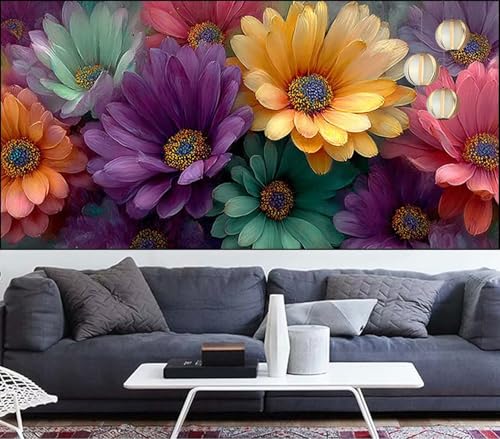 Diamond Painting Anlage Diamond Painting Kinder Blume Diamant Malerei Anfänger Diamant Kunst Malerei Stickerei set,DIY Malen Nach Zahlen Bastelset Erwachsene Kristall Puzzle,Geschenke 30x60cm VQ-882 von Generic