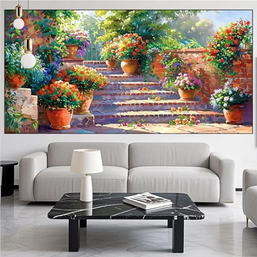 Diamond Painting Anlage Diamont Painting Bilder Blume Malen Nach Zahlen Set für Kinder Erwachsene,5D Vollbohrung Crystal Bastelset Mädchen Mosaikherstellung,DIY Diamant Malerei,Gifts 100x300cm KM-954 Diamond Painting Anlage Diamont Painting Bilder Blume Malen Nach Zahlen Set für Kinder Erwachsene,5D Vollbohrung Crystal Bastelset Mädchen Mosaikherstellung,DIY Diamant Malerei,Gifts 100x300cm KM-954 von Generic