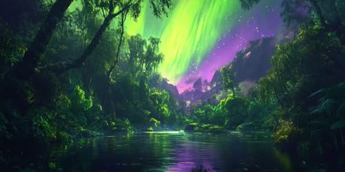 Diamond Painting Aurora, 5D Diamond Painting Zubehör, Landschaft DIY Full Drill Rund Bohrer Kristall Wasserbohrer Kreuz Stickerei Basteln Kits Erwachsene kinder, Geschenk und Wanddeko 180x90cm T-z391 Diamond Painting Aurora, 5D Diamond Painting Zubehör, Landschaft DIY Full Drill Rund Bohrer Kristall Wasserbohrer Kreuz Stickerei Basteln Kits Erwachsene kinder, Geschenk und Wanddeko 180x90cm T-z391 von Generic