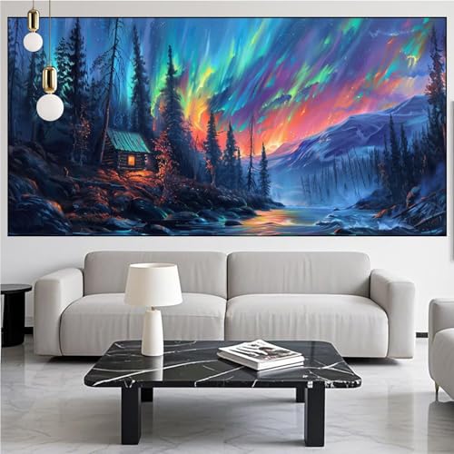 Diamond Painting Aurora Diamond Painting Erwachsene Groß xxl 70x140cm Diamant Malerei,Gifts Landschaft Malen Nach Zahlen DIY Strass Kunst Mosaikherstellung Crystal Stickerei Malerei,Gifts Kits KM-1009 Diamond Painting Aurora Diamond Painting Erwachsene Groß xxl 70x140cm Diamant Malerei,Gifts Landschaft Malen Nach Zahlen DIY Strass Kunst Mosaikherstellung Crystal Stickerei Malerei,Gifts Kits KM-1009 von Generic