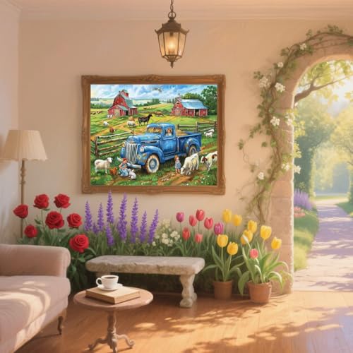 Diamond Painting Bauernhof Diamond Painting Kinder Auto Diamant Kunst Bilder Anfänger Diamant Malerei Stickerei Kreuzstich DIY Malen Nach Zahlen Mosaikherstellung,Dekoration Geschenke 70x100cm ZQ638 Diamond Painting Bauernhof Diamond Painting Kinder Auto Diamant Kunst Bilder Anfänger Diamant Malerei Stickerei Kreuzstich DIY Malen Nach Zahlen Mosaikherstellung,Dekoration Geschenke 70x100cm ZQ638 von Generic