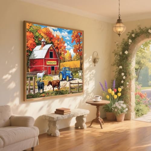 Diamond Painting Bauernhof Diamond Painting Kinder Tier Diamant Kunst Bilder Anfänger Diamant Malerei Stickerei Kreuzstich DIY Malen Nach Zahlen Mosaikherstellung,Dekoration Geschenke 80x120cm ZQ642 Diamond Painting Bauernhof Diamond Painting Kinder Tier Diamant Kunst Bilder Anfänger Diamant Malerei Stickerei Kreuzstich DIY Malen Nach Zahlen Mosaikherstellung,Dekoration Geschenke 80x120cm ZQ642 von Generic