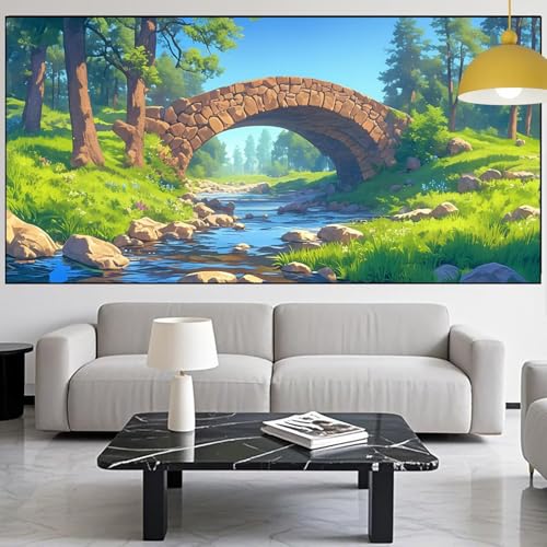 Diamond Painting Baum Diamont Painting Bilder Brücke Malen Nach Zahlen Set für Kinder Erwachsene,5D Vollbohrung Crystal Bastelset Mädchen Mosaikherstellung,Diamant Malerei Geschenke 100x300cm YM-1066 Diamond Painting Baum Diamont Painting Bilder Brücke Malen Nach Zahlen Set für Kinder Erwachsene,5D Vollbohrung Crystal Bastelset Mädchen Mosaikherstellung,Diamant Malerei Geschenke 100x300cm YM-1066 von Generic
