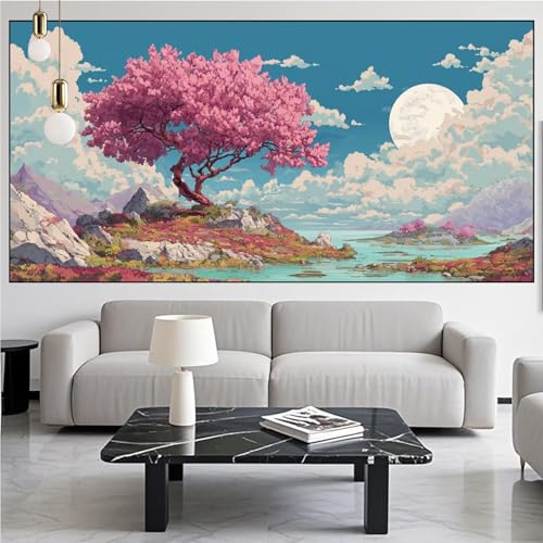 Diamond Painting Baum Diamont Painting Bilder Landschaft Malen Nach Zahlen Set für Kinder Erwachsene,5D Vollbohrung Crystal Bastelset Mädchen Mosaikherstellung,DIY Diamant Malerei 100x300cm KM-1048 Diamond Painting Baum Diamont Painting Bilder Landschaft Malen Nach Zahlen Set für Kinder Erwachsene,5D Vollbohrung Crystal Bastelset Mädchen Mosaikherstellung,DIY Diamant Malerei 100x300cm KM-1048 von Generic