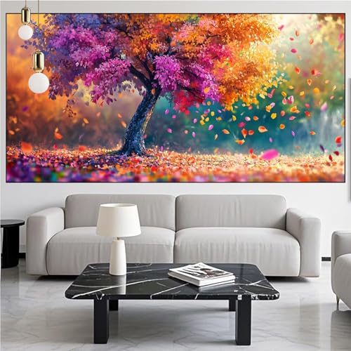 Diamond Painting Baum Diamont Painting Bilder Landschaft Malen Nach Zahlen Set für Kinder Erwachsene,5D Vollbohrung Crystal Bastelset Mädchen Mosaikherstellung,DIY Diamant Malerei 40x100cm KM-730 Diamond Painting Baum Diamont Painting Bilder Landschaft Malen Nach Zahlen Set für Kinder Erwachsene,5D Vollbohrung Crystal Bastelset Mädchen Mosaikherstellung,DIY Diamant Malerei 40x100cm KM-730 von Generic