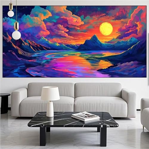 Diamond Painting Berg Diamont Painting Bilder Aurora Malen Nach Zahlen Set für Kinder Erwachsene,5D Vollbohrung Crystal Bastelset Mädchen Mosaikherstellung,DIY Diamant Malerei,Gifts 100x300cm KM-834 Diamond Painting Berg Diamont Painting Bilder Aurora Malen Nach Zahlen Set für Kinder Erwachsene,5D Vollbohrung Crystal Bastelset Mädchen Mosaikherstellung,DIY Diamant Malerei,Gifts 100x300cm KM-834 von Generic